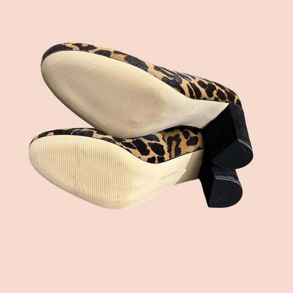 Lands End Leopard Minnie Calf Hair Pumps / SZ: 8.5 / NWT - Picture 7 of 10